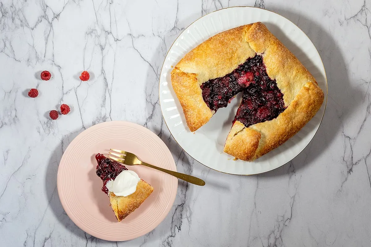 Galette met rood fruit - een makkelijk Frans gebakje