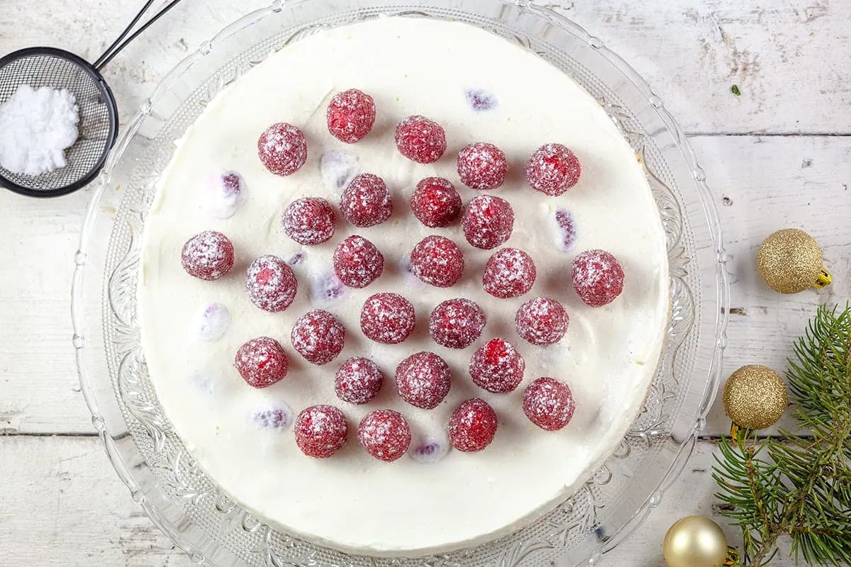 Frambozen cheesecake
