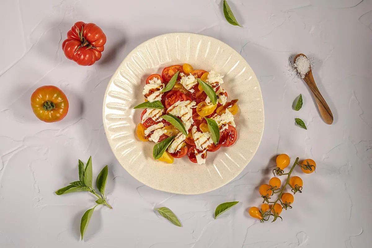 Salade caprese met balsamico