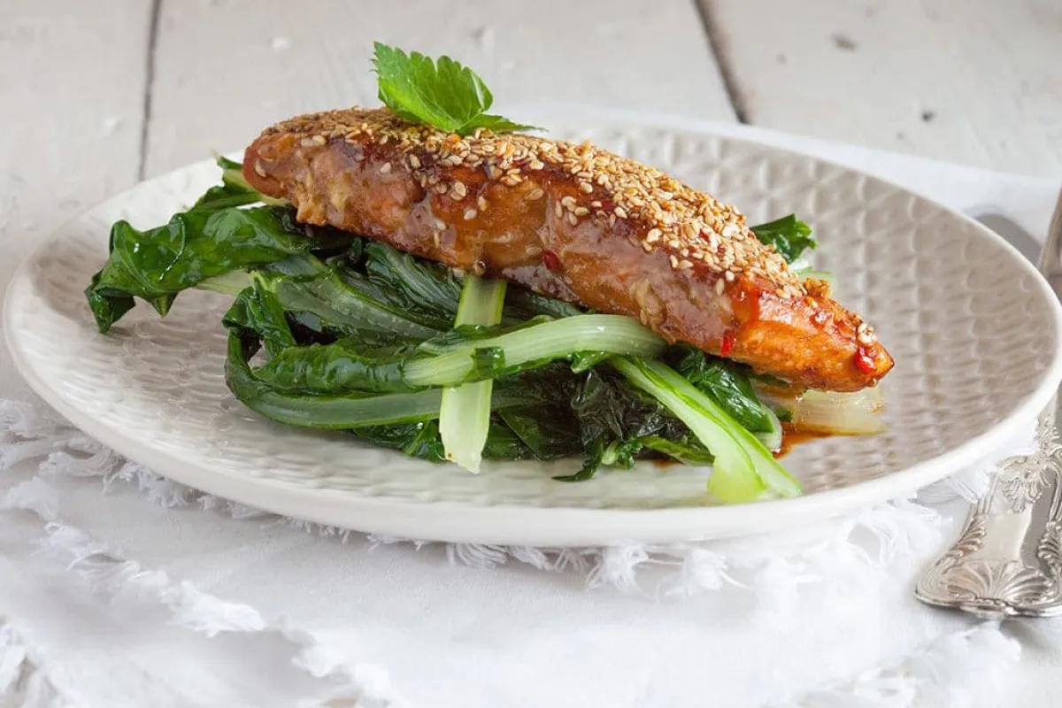 Zalm met sesamkorst
