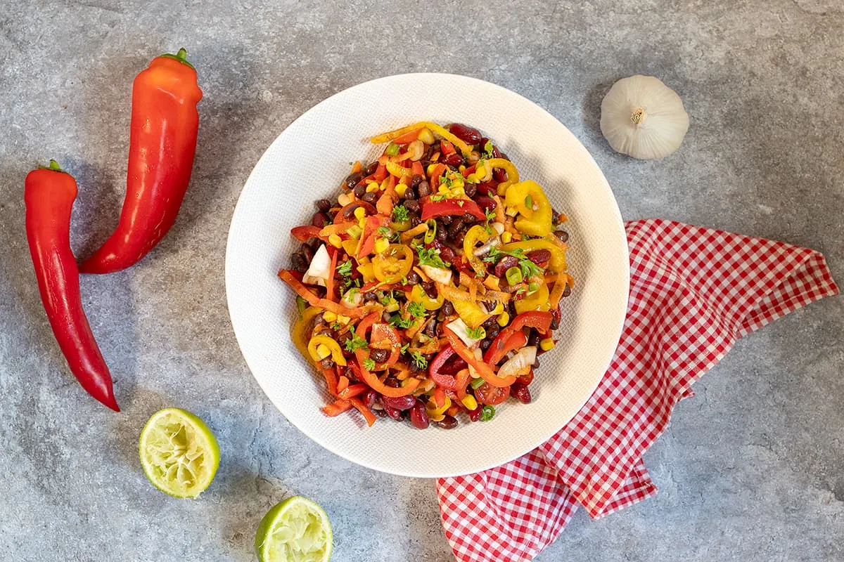 Mexicaanse bonensalade