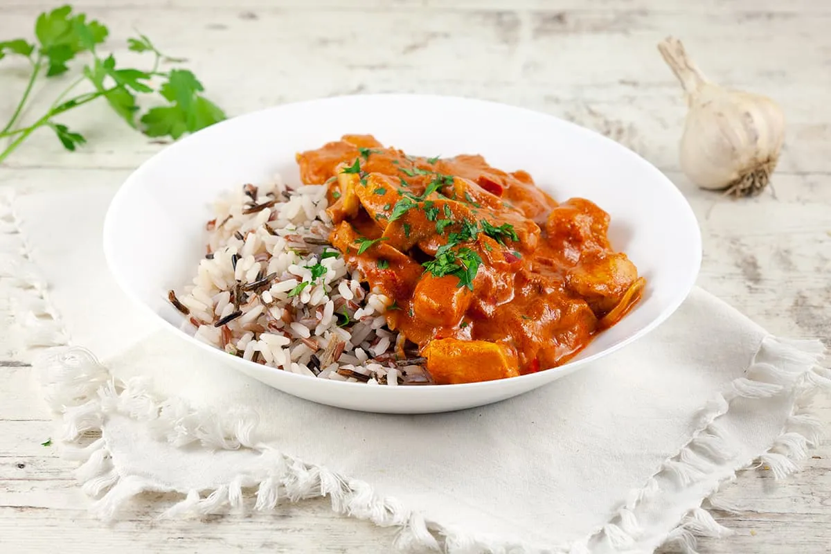 Kip stroganoff (met rijst)