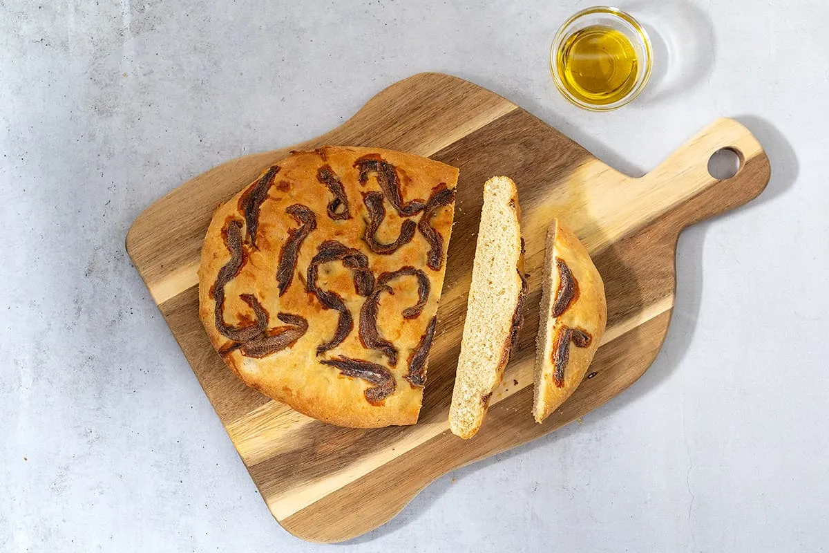 Focaccia met ansjovis