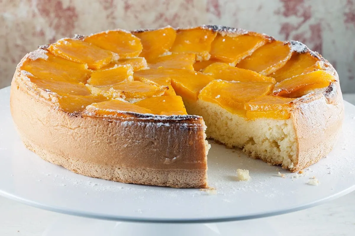 Luchtige cake met mango