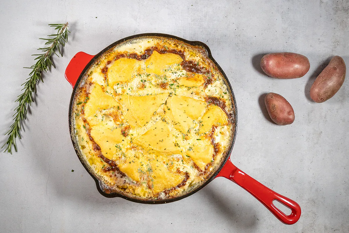 Vegetarische tartiflette