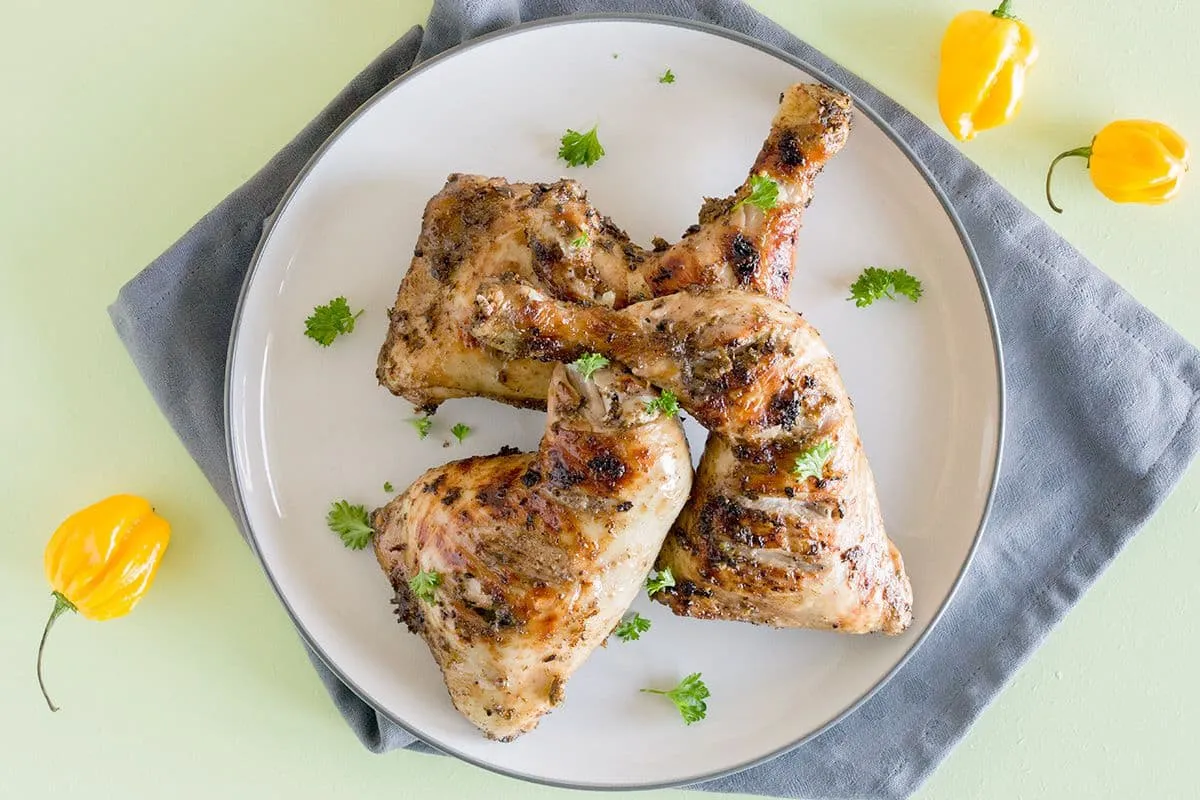 Jamaicaanse kip van de barbecue