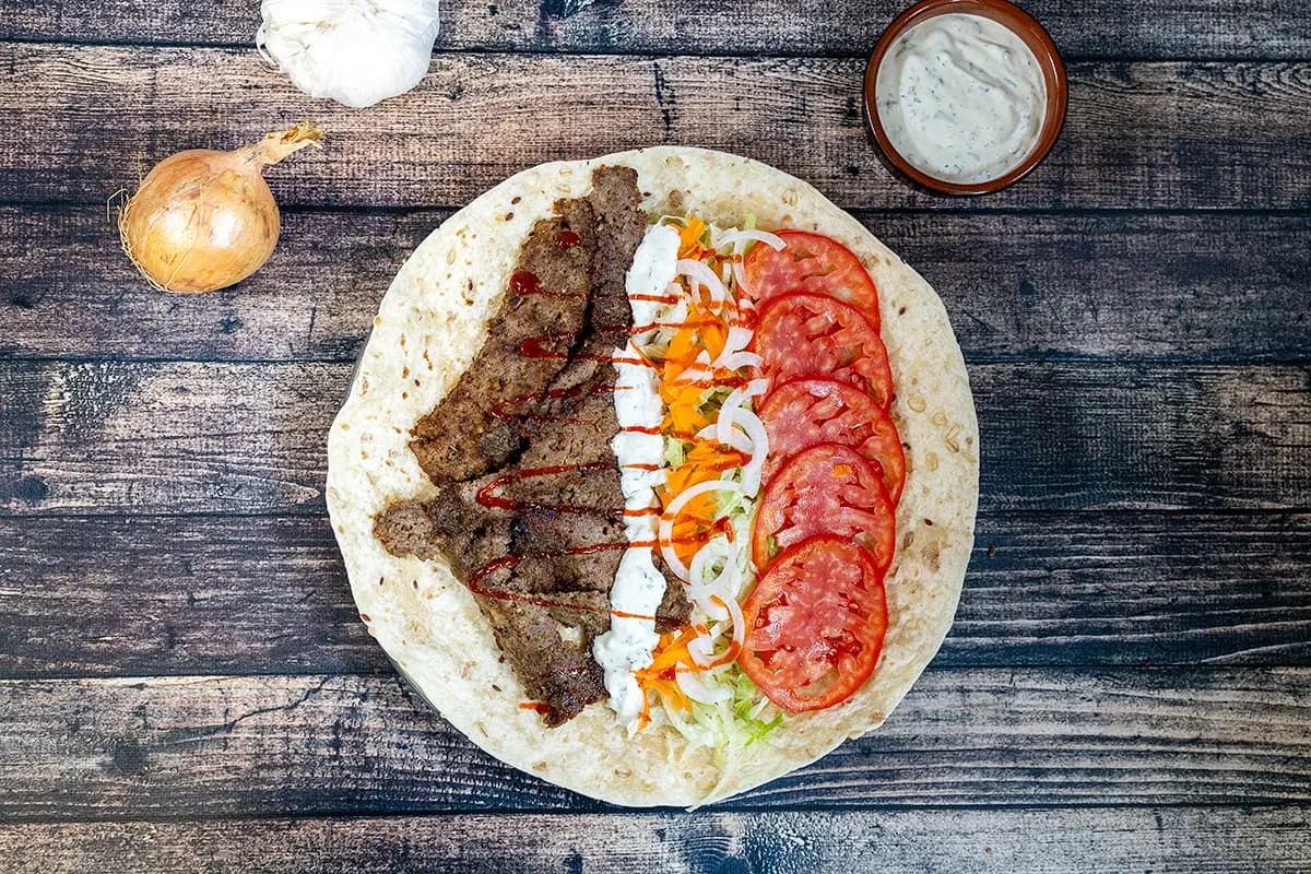 Zelf döner kebab maken - kebab vlees maken zonder spit
