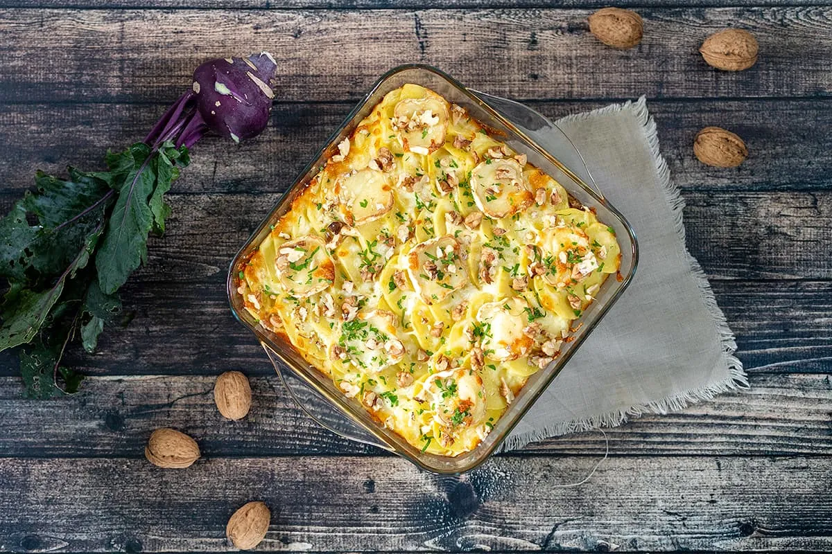 Makkelijke koolrabi ovenschotel