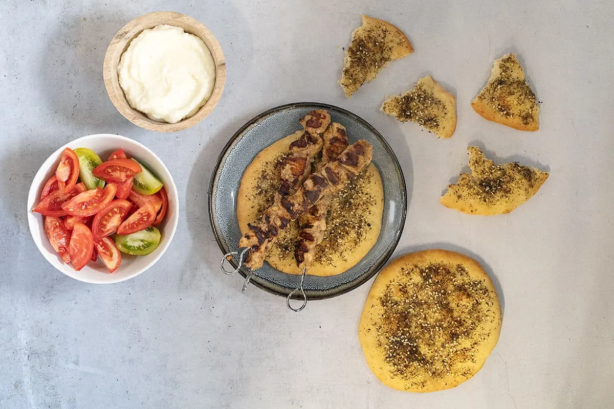 Shish tawook - Libanese kipspiesjes