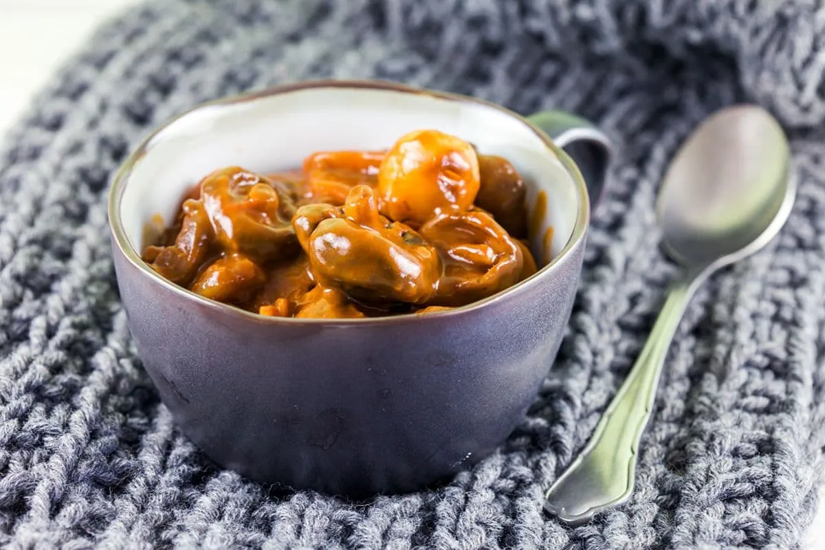 Vegetarische champignon Bourguignon