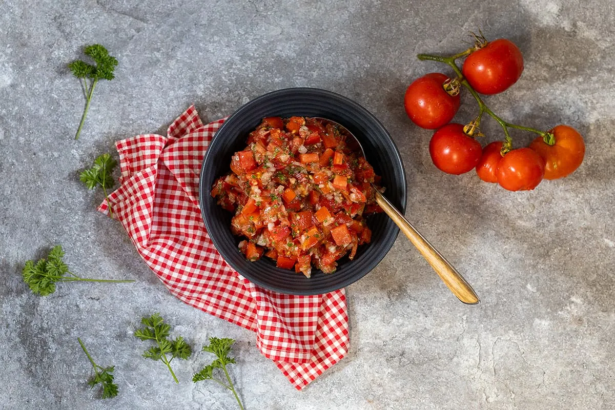 Marokkaanse tomatensalade