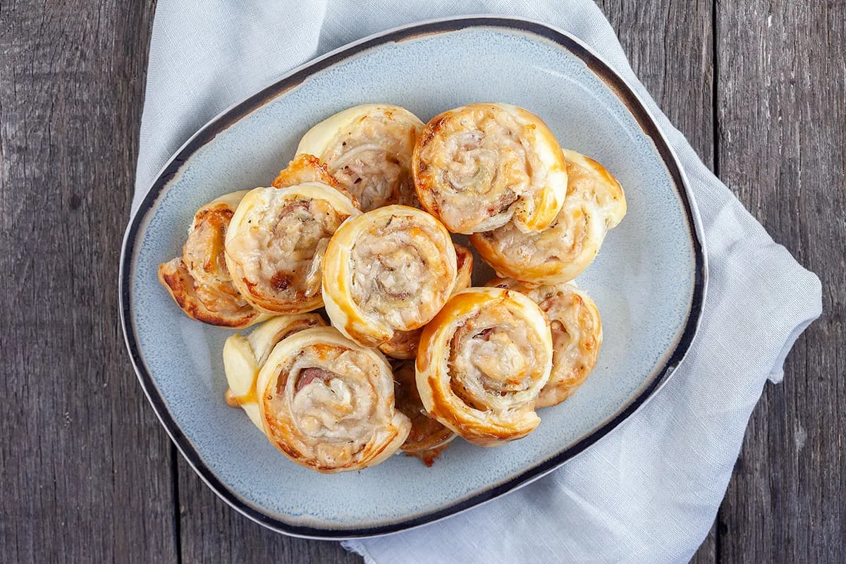 Ham en kaas rolletjes