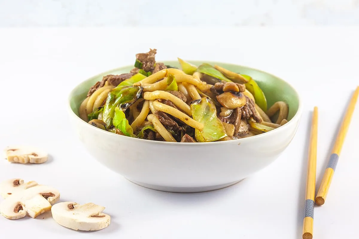 Yaki Udon (gebakken noedels met groente)