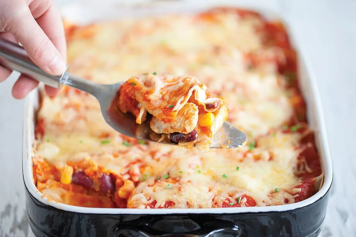 Enchiladas met kip
