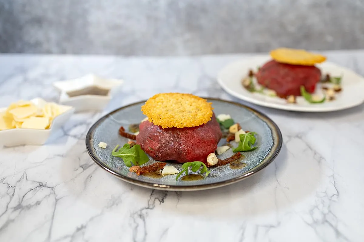 Carpaccio bonbons met truffeldressing