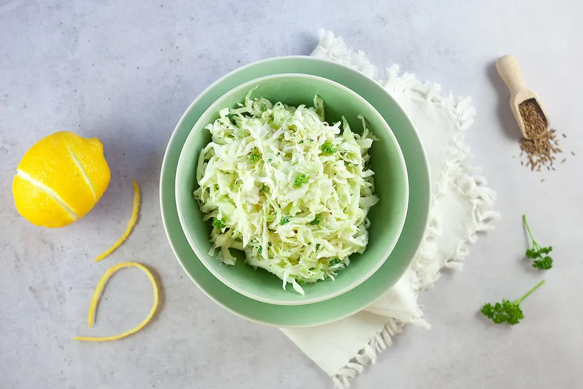 Witte kool salade