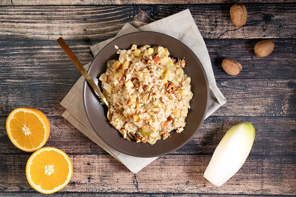 Risotto met witlof en appel - smaakvolle vegetarische risotto