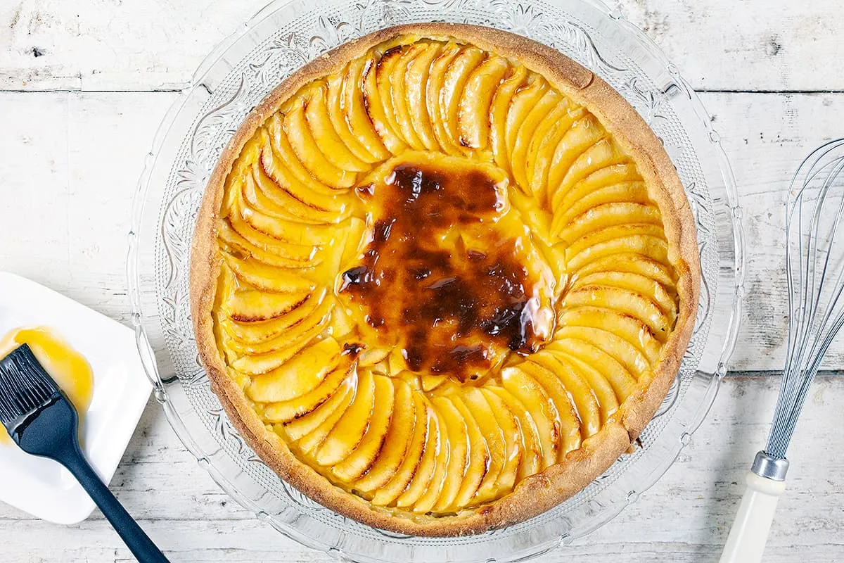 Parijse appelflan (Franse taart met pudding en appel)
