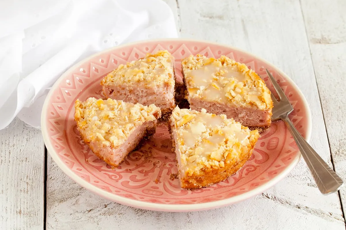 Mini bananen-frambozen cake
