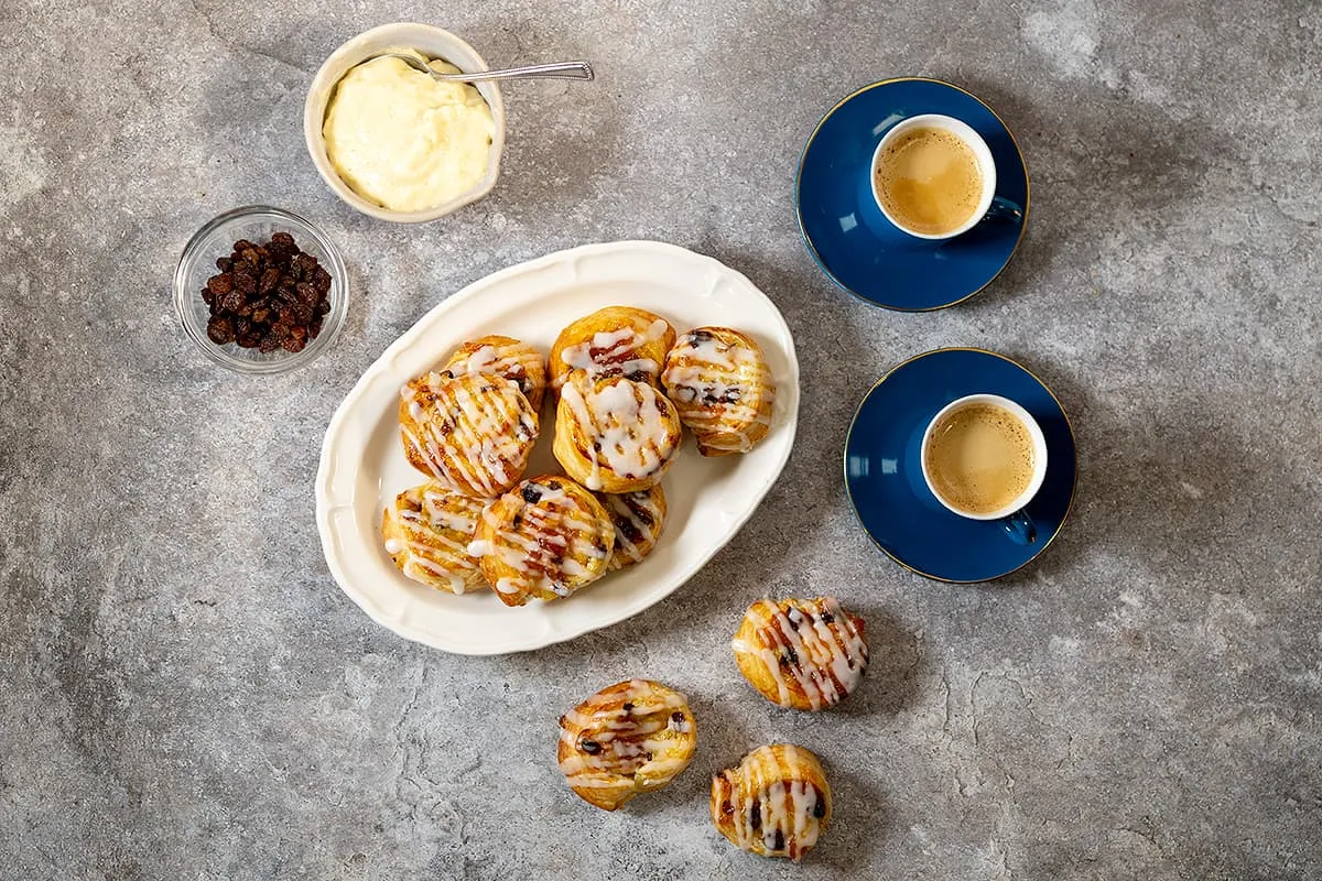 Koffiebroodjes van bladerdeeg - makkelijke koffiebroodjes