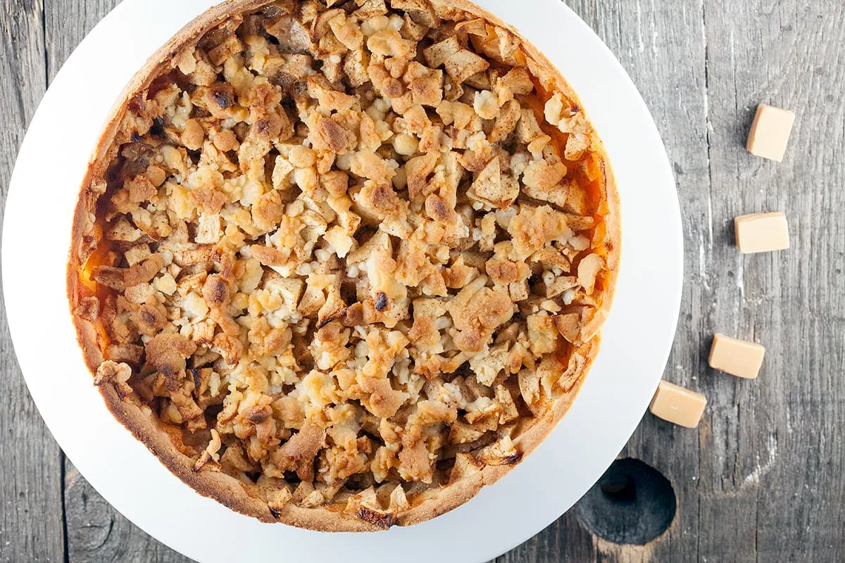 Appeltaart met fudge