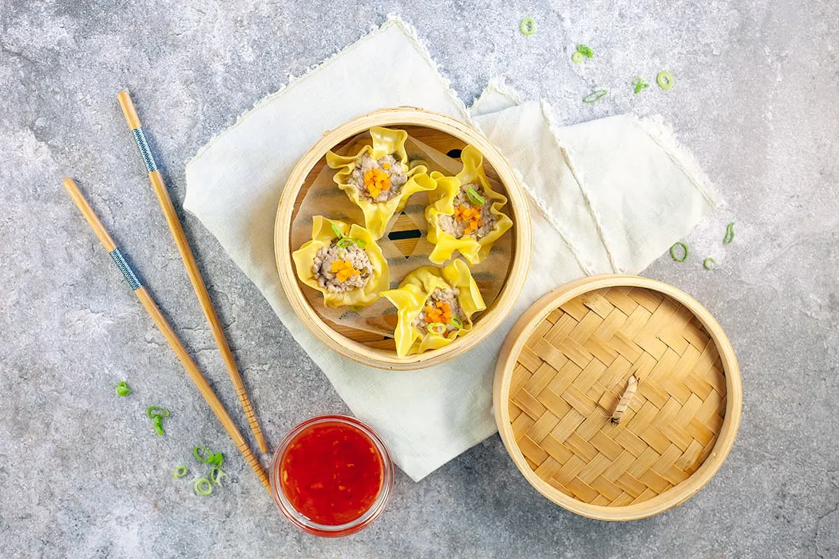 Siu Mai - Dim Sum (gestoomde dumplings)