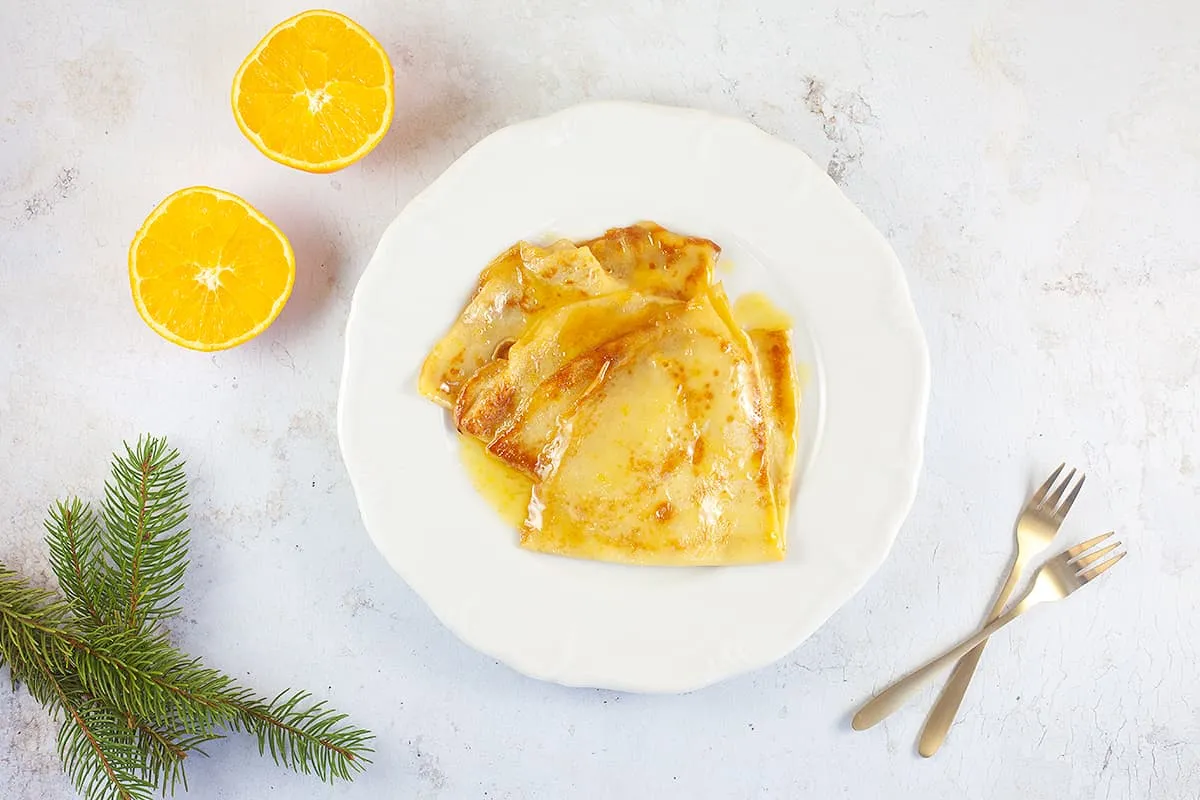 Crêpes Suzette - Franse dunne pannenkoekjes
