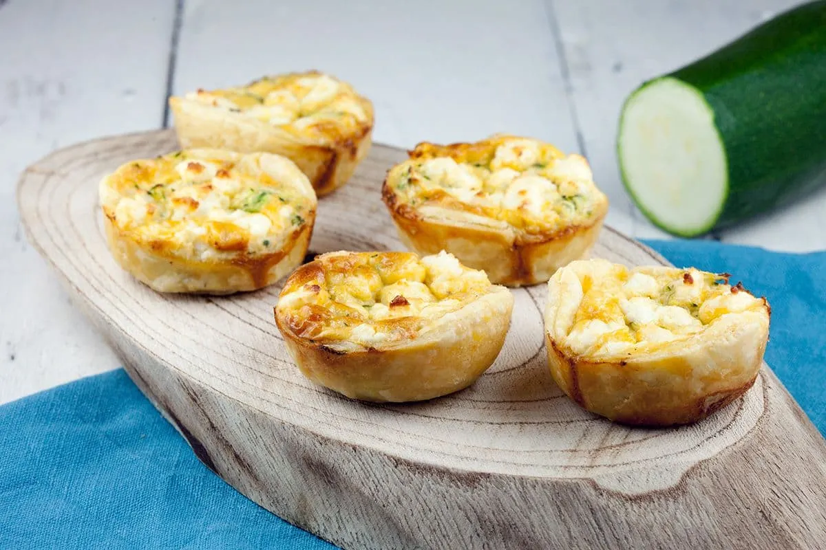 Mini courgette quiches