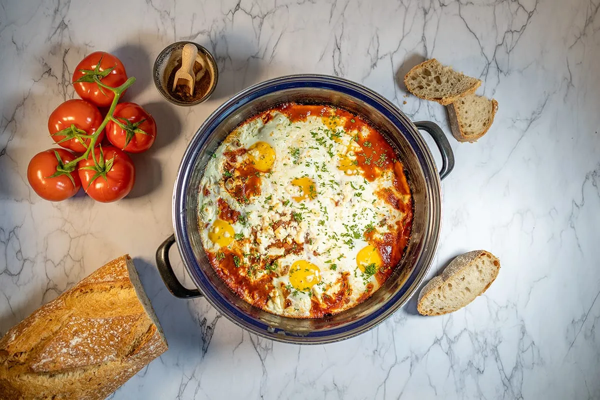 Shakshuka met feta - lekkere twist op een klassiek gerecht