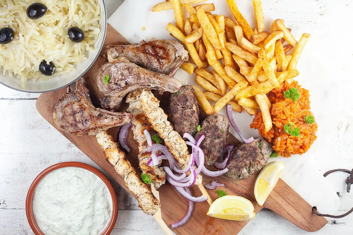 Griekse mixed grill - net zo lekker als bij de Griek