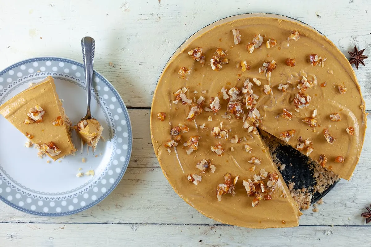 No-bake pompoen cheesecake