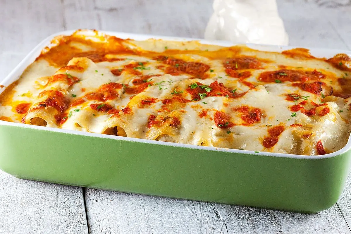 Cannelloni met kippendijen