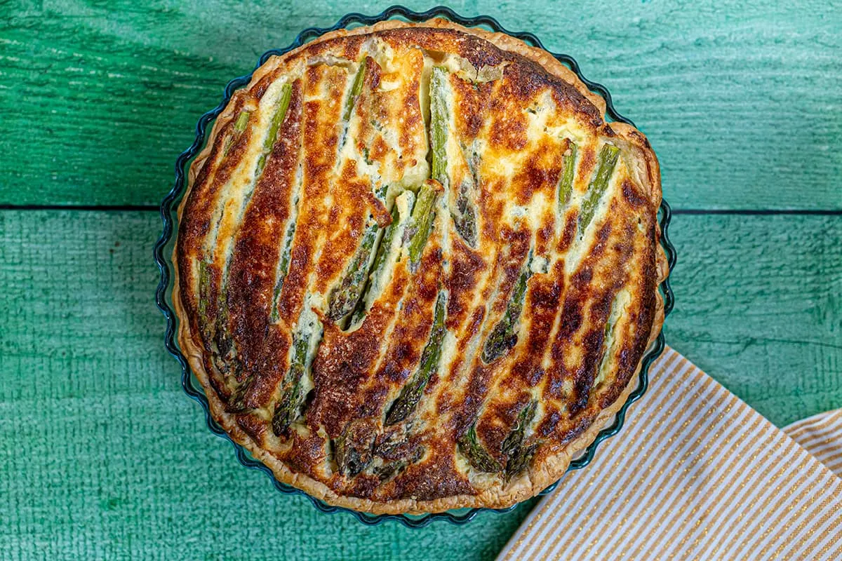 Quiche met groene asperges - heerlijk lente gerecht