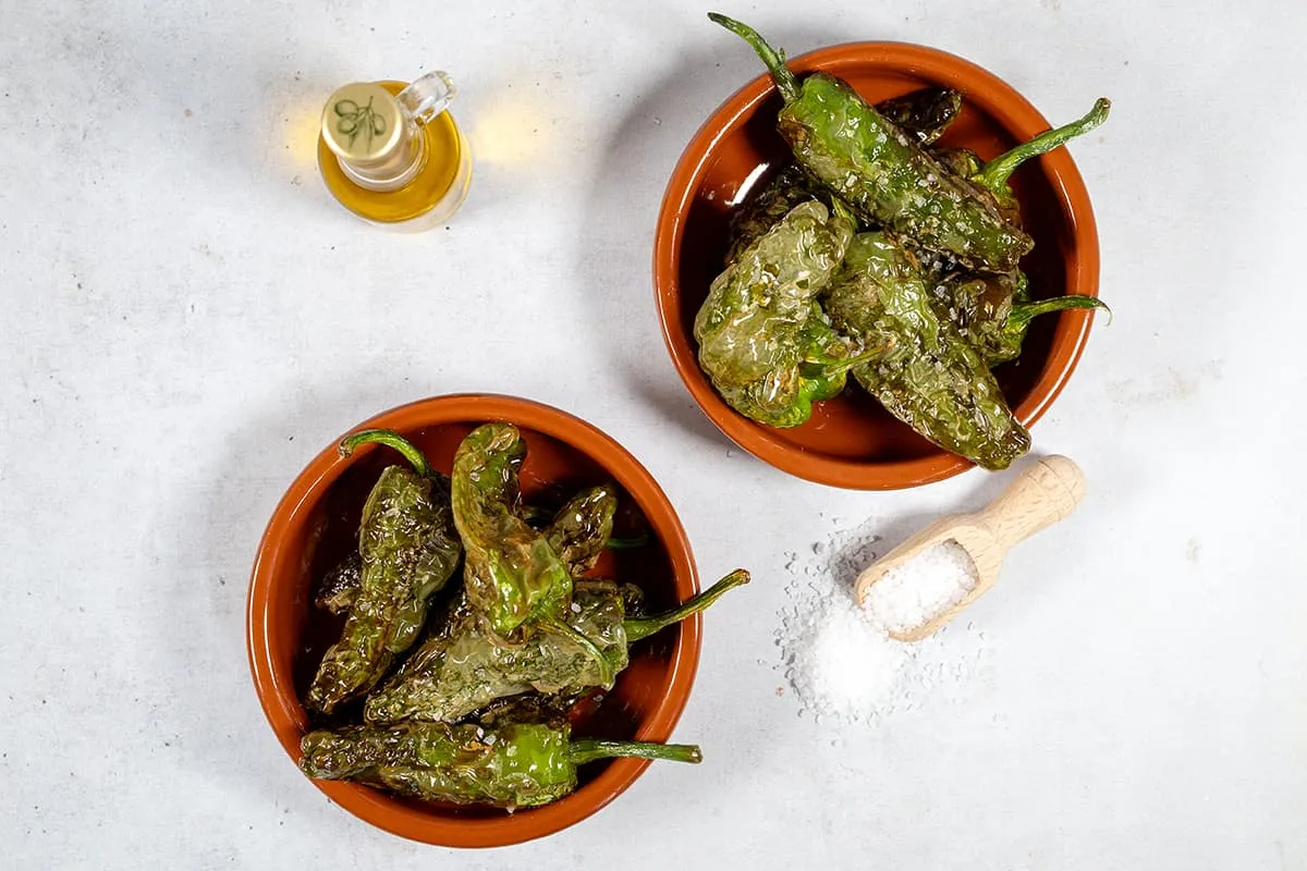 Pimientos de Padrón - Spaanse tapas pepertjes