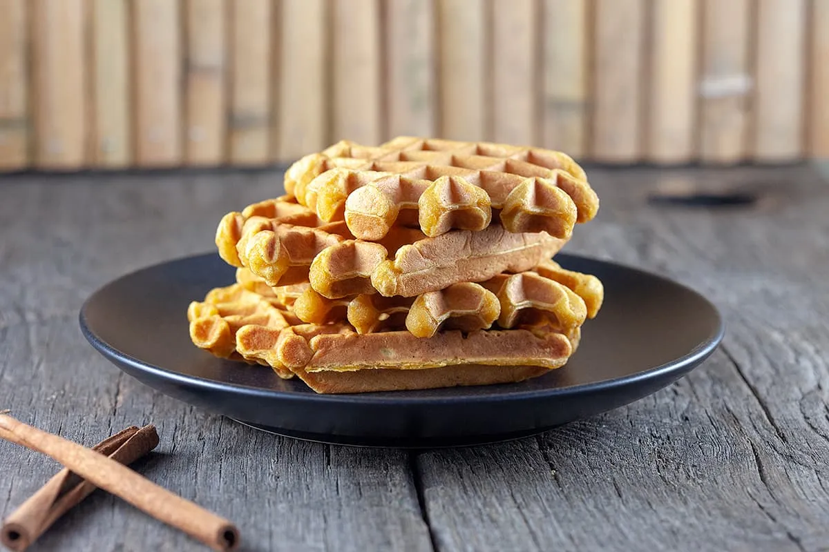 Pompoenwafels - Makkelijk, snel en lekker als ontbijt!