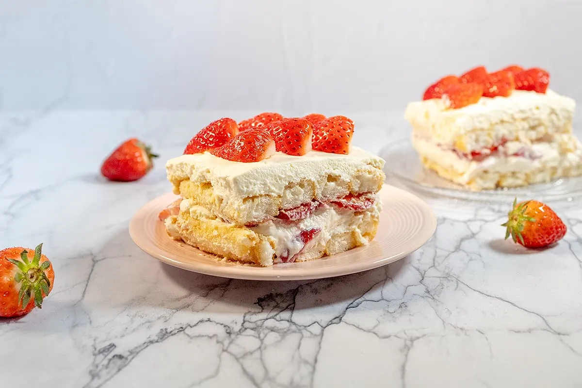 Aardbeien tiramisu