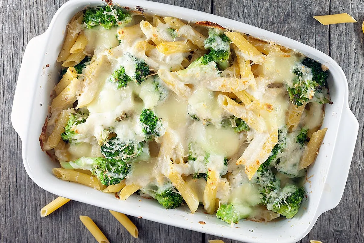 Pasta ovenschotel met broccoli