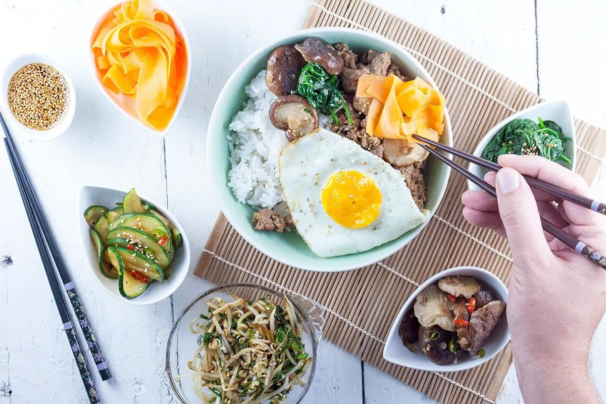 Koreaanse bibimbap
