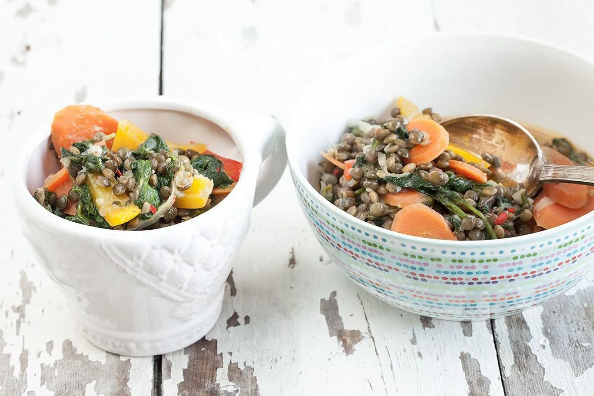 Vegetarische linzencurry