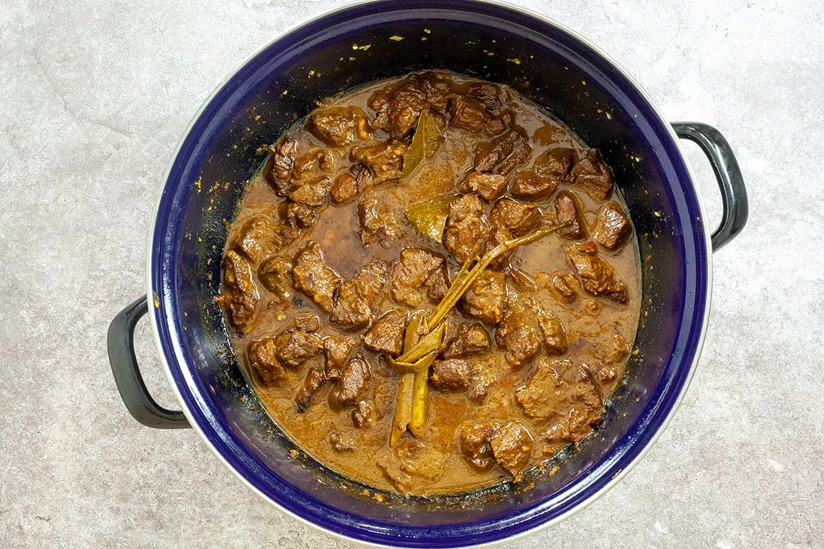 Daging Roedjak - Indonesisch stoofvlees in kokosmelk