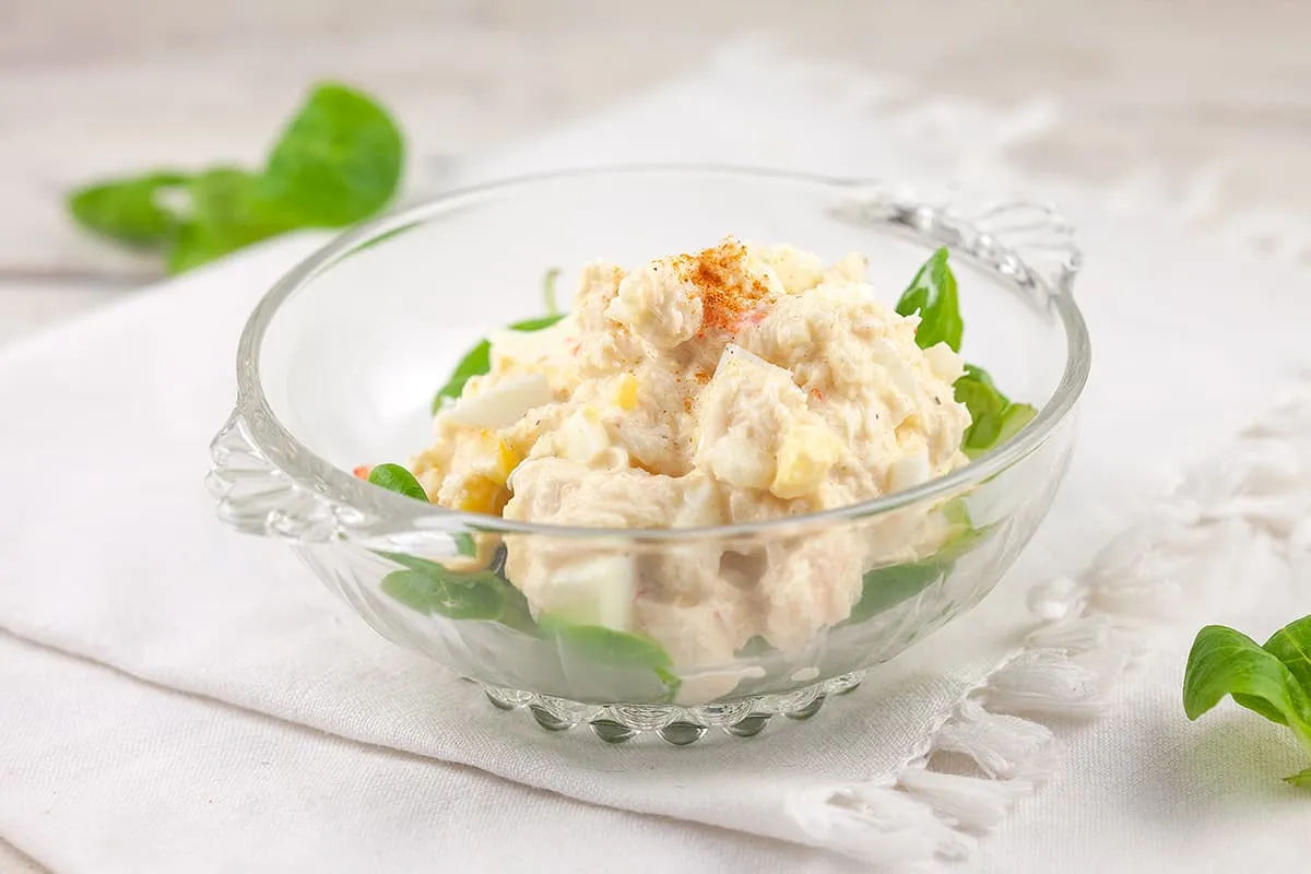 Krabsalade - lekker romig