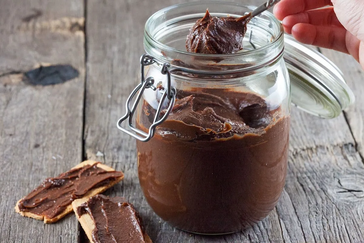 Zelfgemaakte nutella