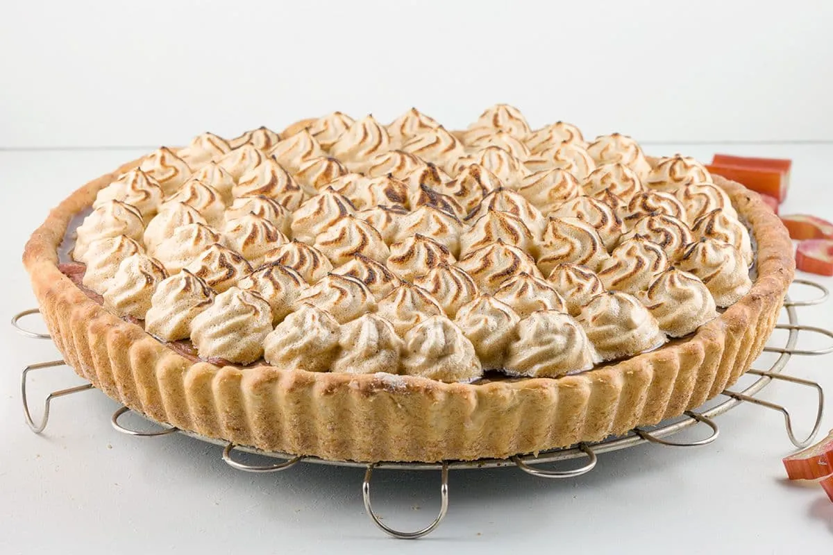 'Gezonde' rabarber schuim vlaai