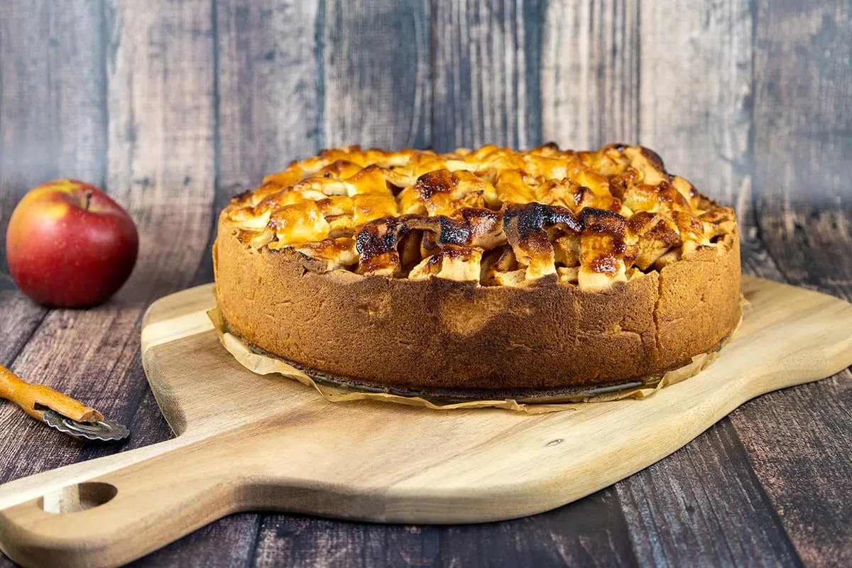 Appeltaart met custard