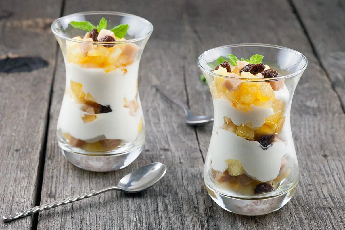 Gekarameliseerde appel met fudge