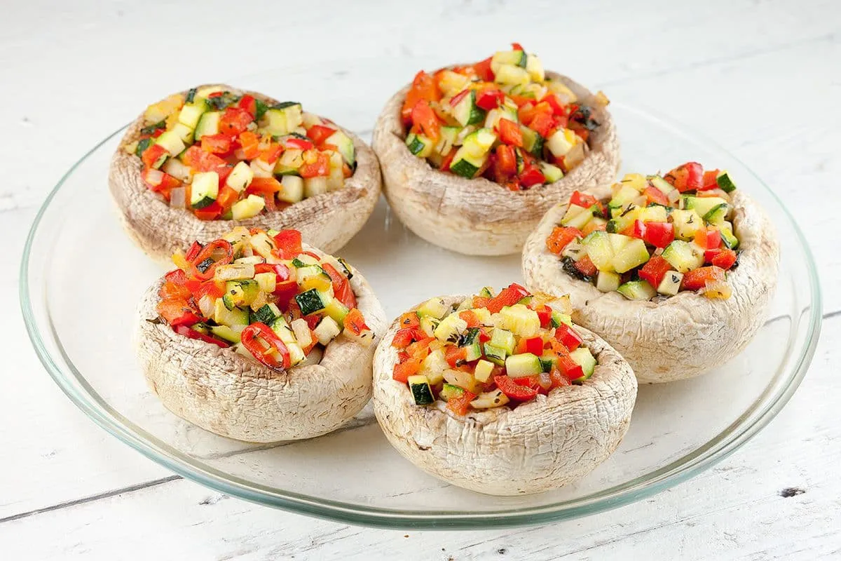 Gevulde champignons uit de oven