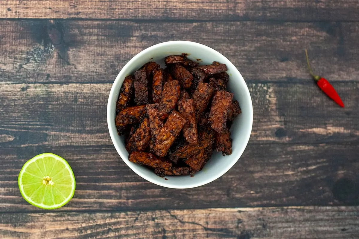 Sambal goreng tempeh kering