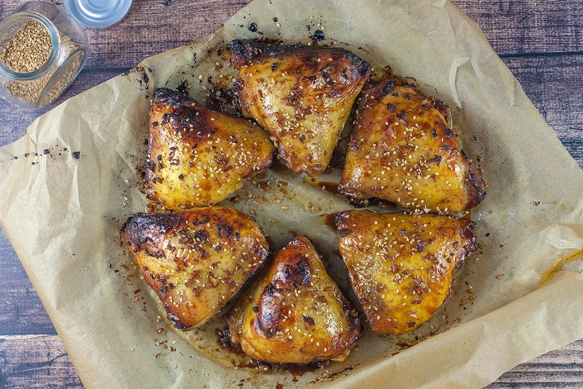 Gemarineerde kippendijen uit de oven - makkelijk recept