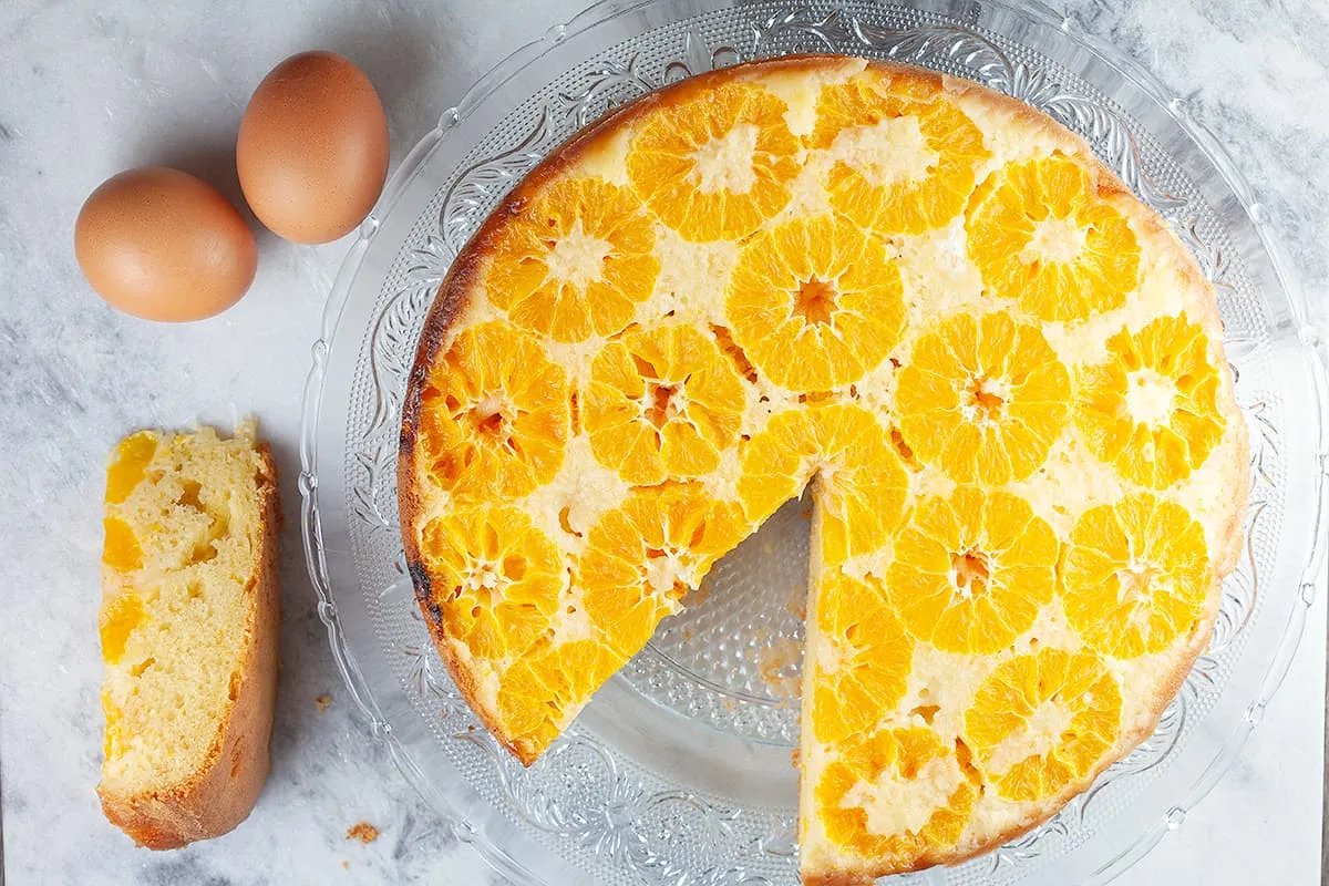 Mandarijnentaart - super zachte cake met stukjes mandarijn