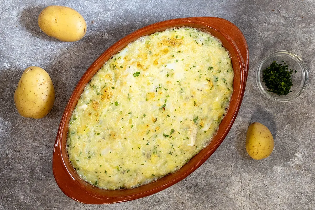 Brandade de morue - romige puree met kabeljauw en olijfolie